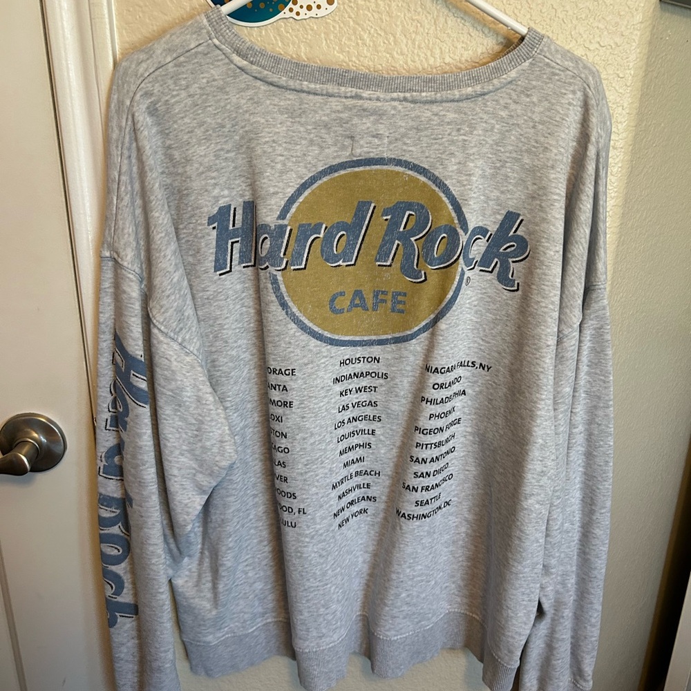 Hard Rock Cafe Light Gray Pullover